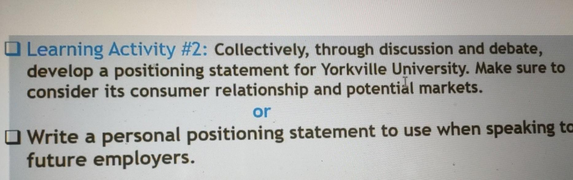 Learning Activity #2: Collectively, through
