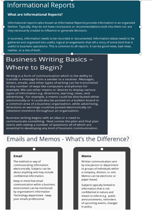 Professional Communication Analysis (30%) (Please