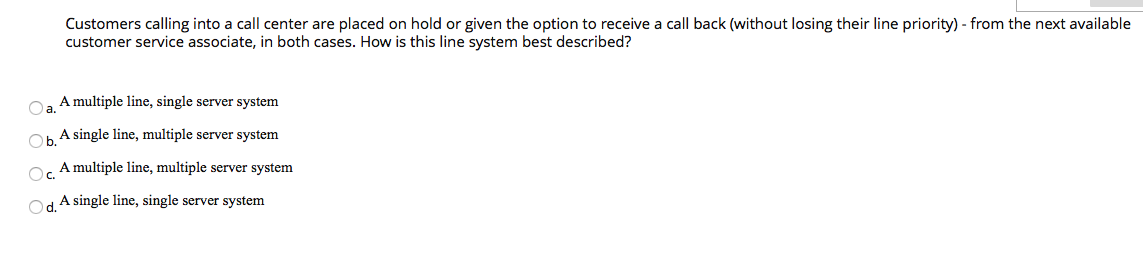 Just want the answer please Customers calling