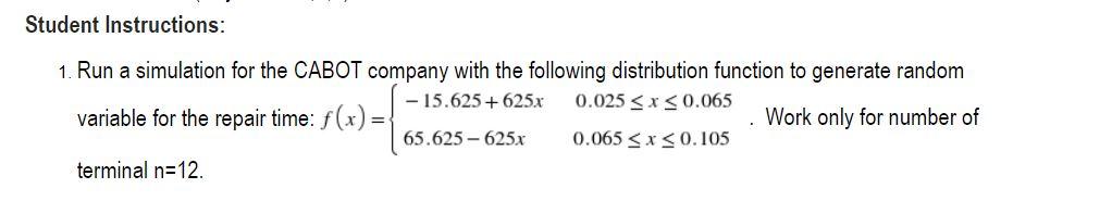 Student Instructions: 1. Run a simulation for the