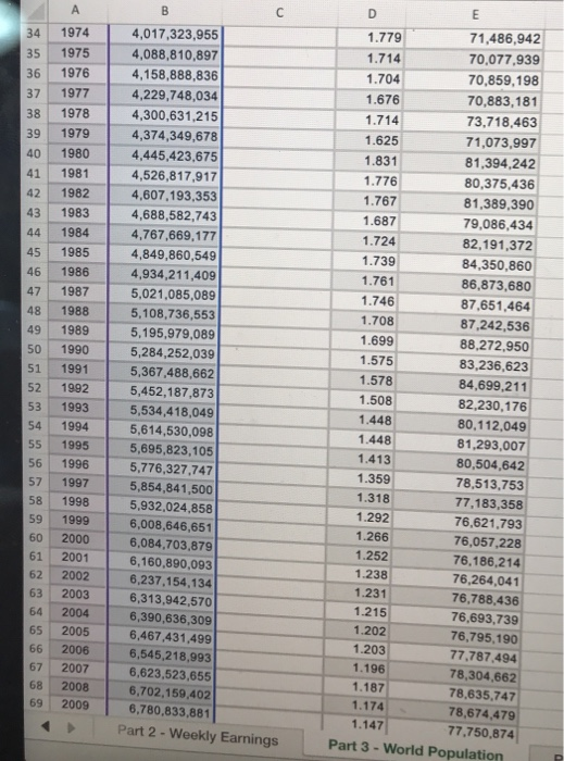 Please answer all questions and show work! Part