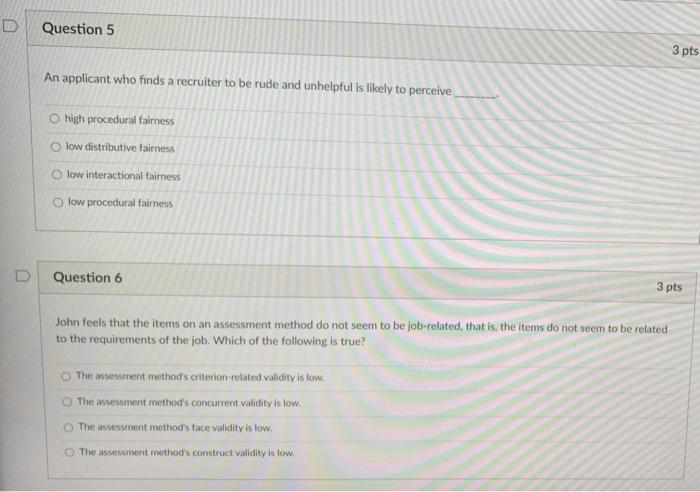 Question 5 3 pts An applicant who finds a