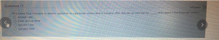 Question 17 of the system "If It takes four