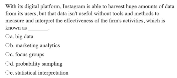 This is a marketing question Like many digital