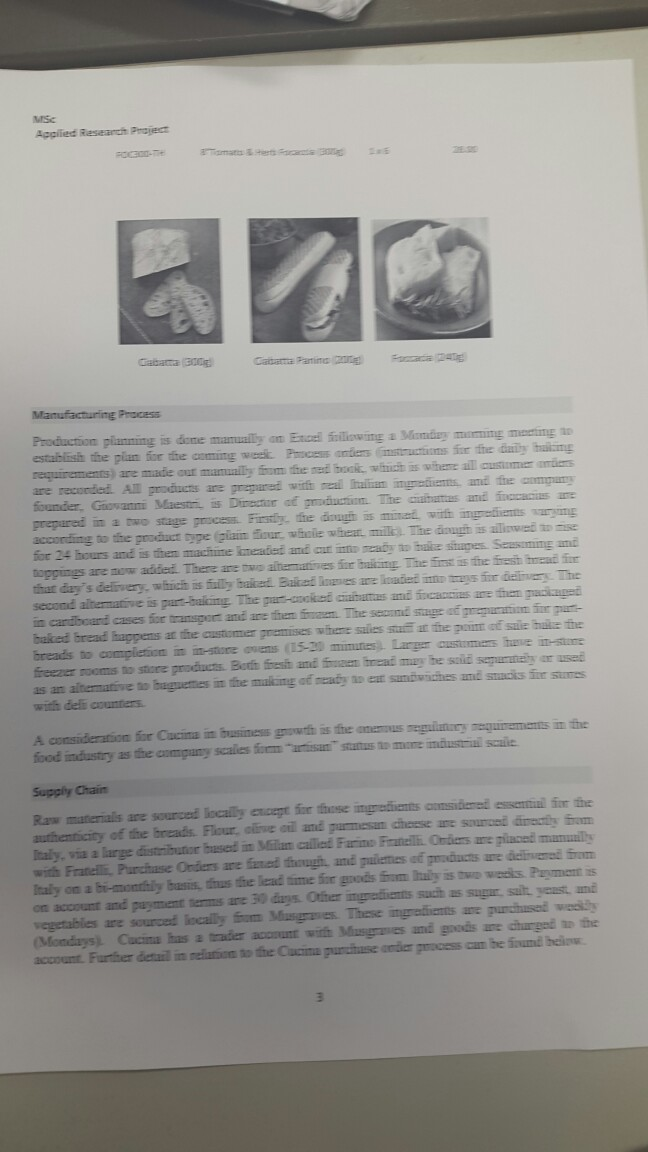 MSc Applied Research Project PLEASE ANSWER