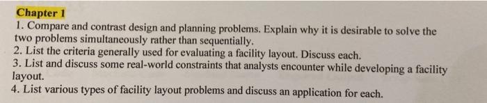 Chapter 1 1. Compare and contrast design and