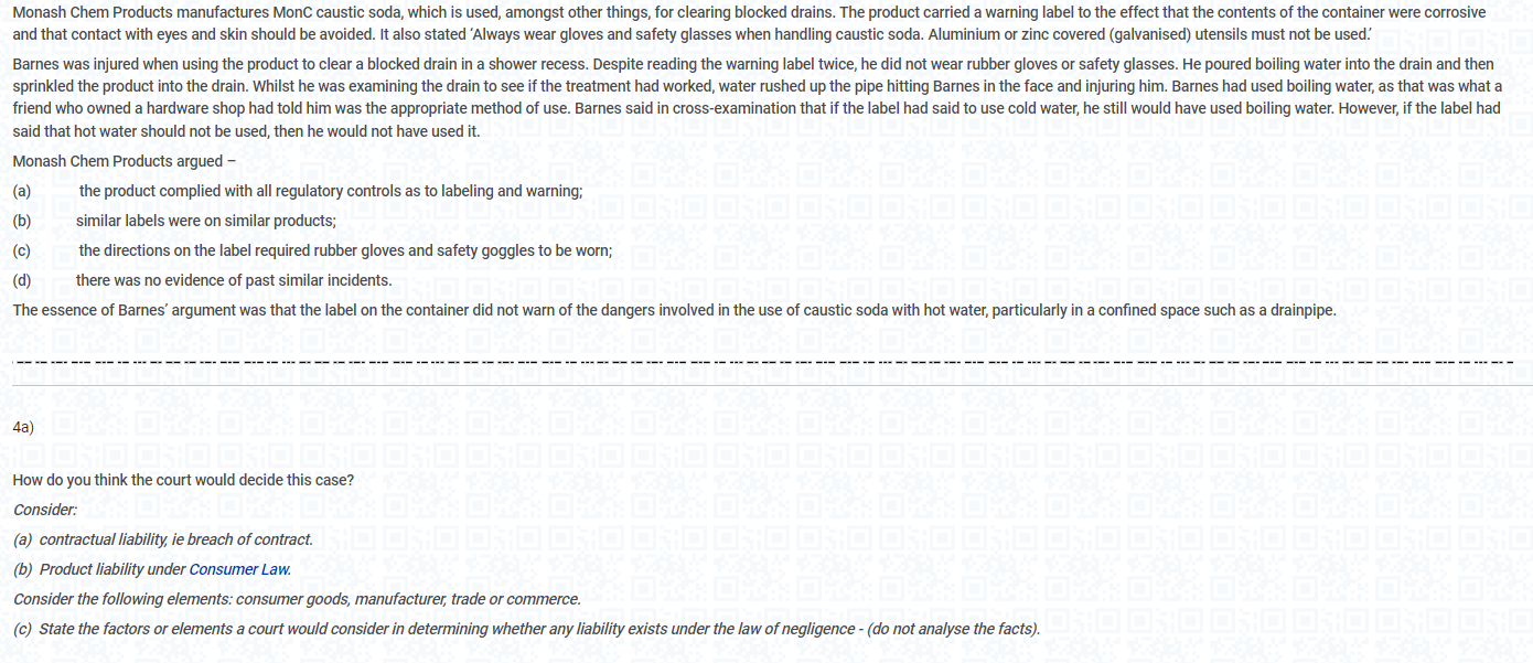 Please answer in context with the scenario given