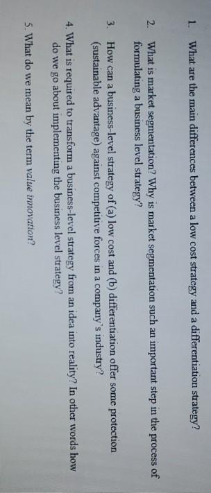 1. What are the main differences between a low