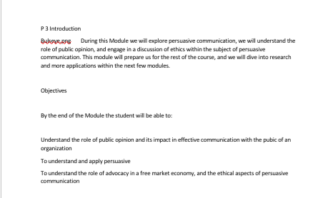 P3 Introduction Bukove.ars During this Module we