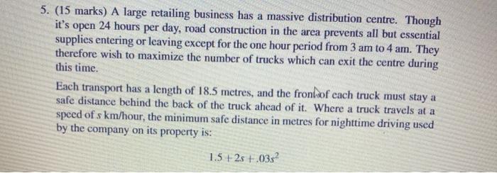 please use lingo for a thumbs up!!! 5. (15 marks)