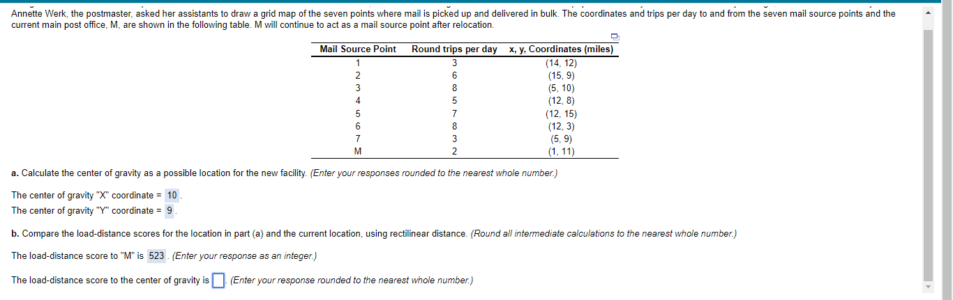 Annette Werk, the postmaster, asked her