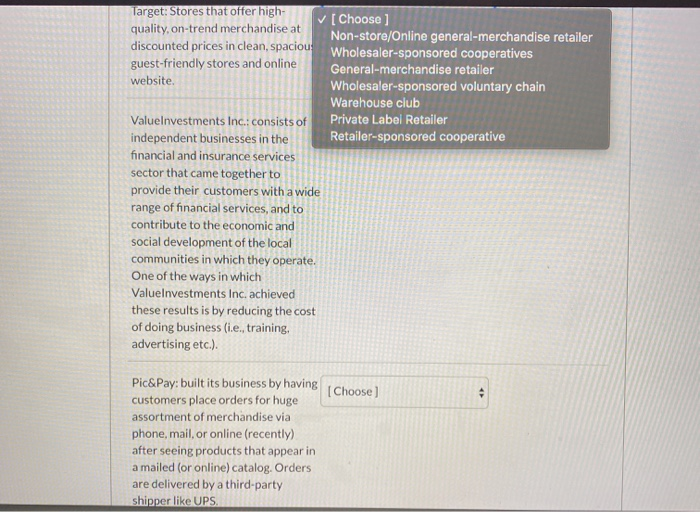 As you know, retailer can be categorized based on