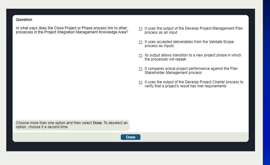 Question In what ways does the Close Project or