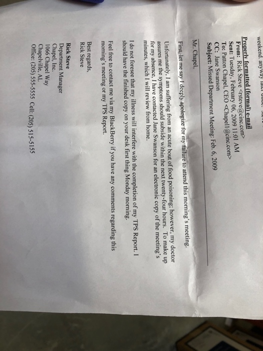 Turn assignment #1 to a properly formatted formal