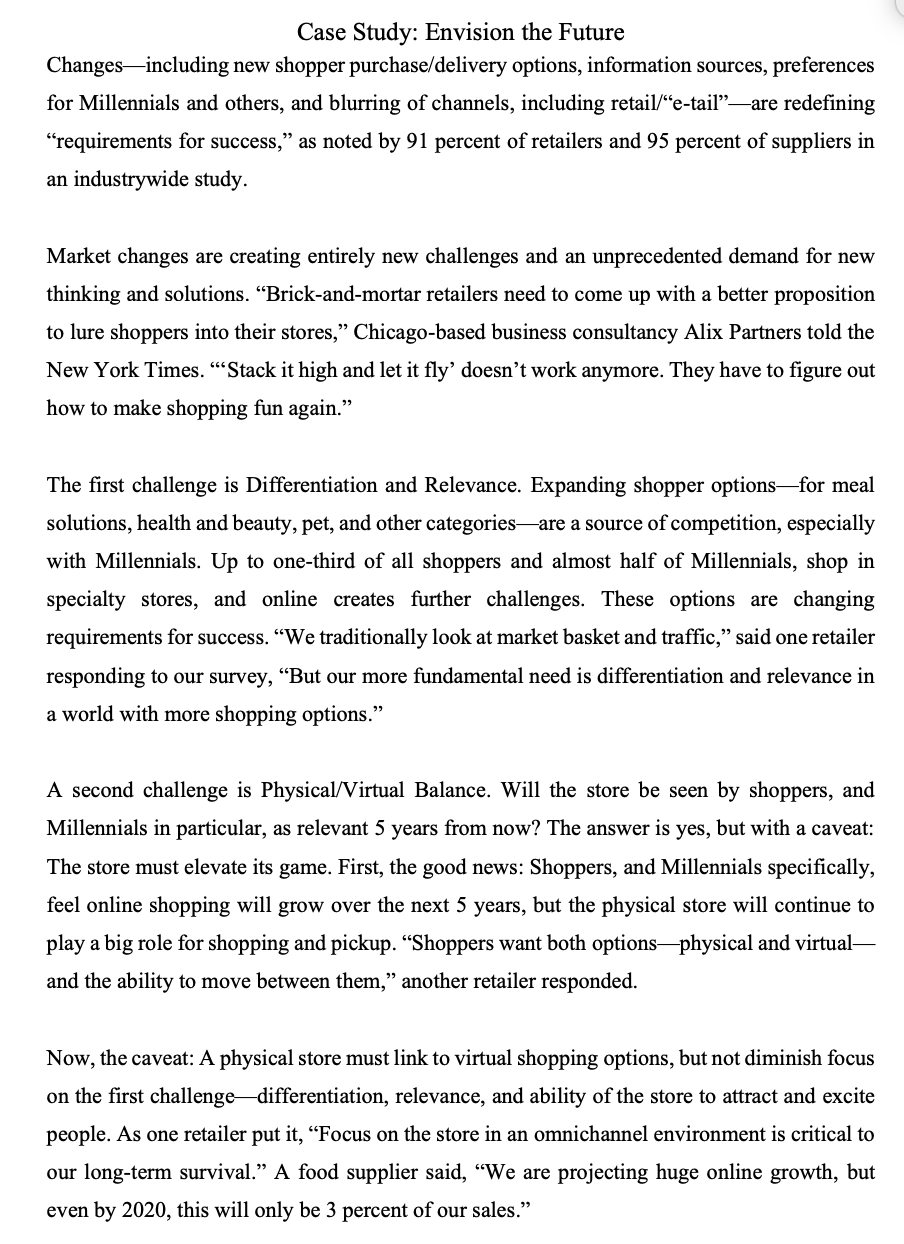 Case Study: Envision the Future Changesincluding