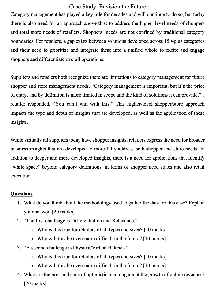 Case Study: Envision the Future Changesincluding