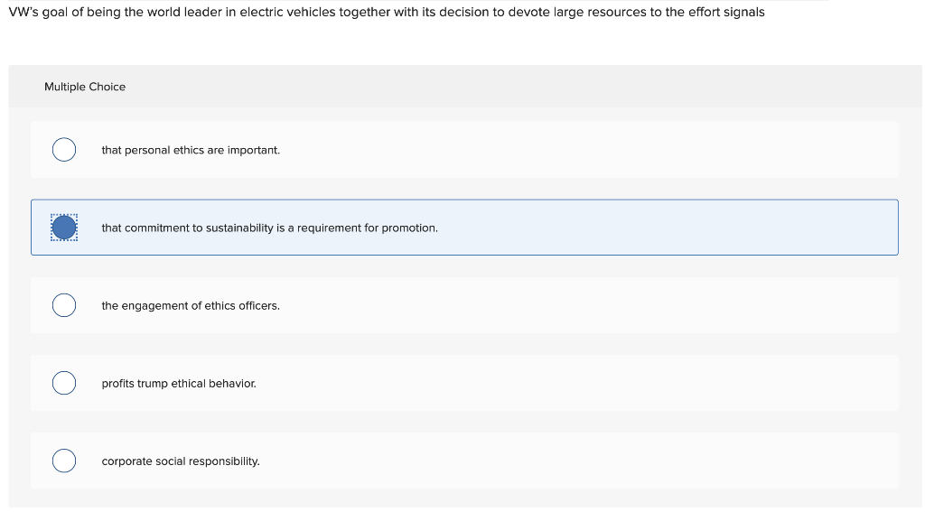 VWs decision to commit significant financial and