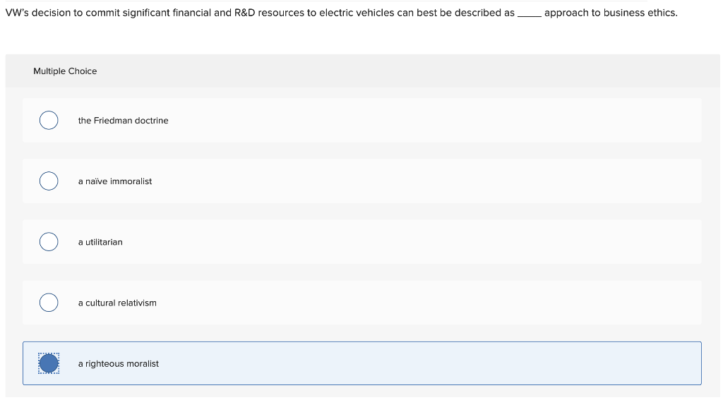 VWs decision to commit significant financial and