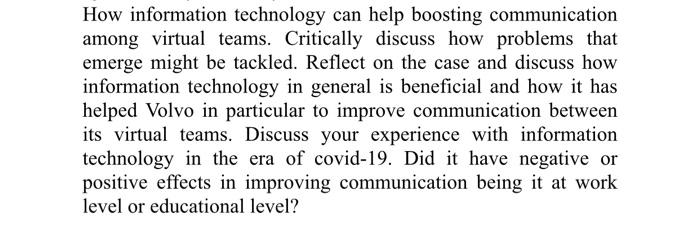 How information technology can help boosting