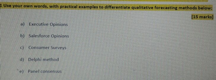 Use your own words, with practical examples to