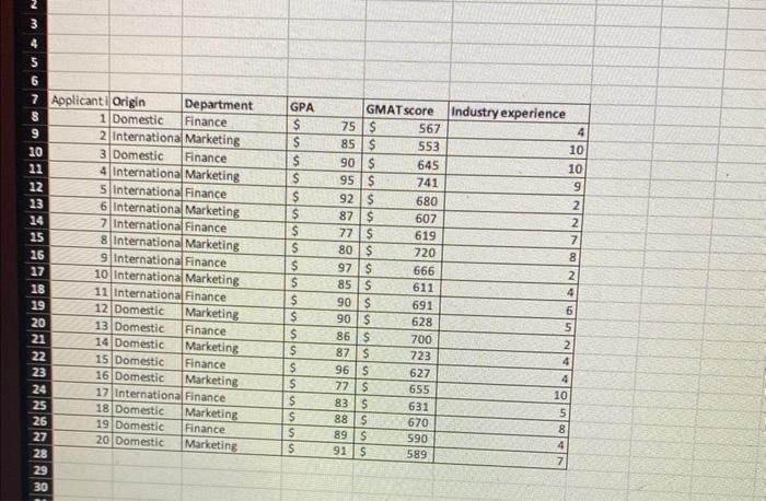 i need the formulas for questions 1-8 Question 4