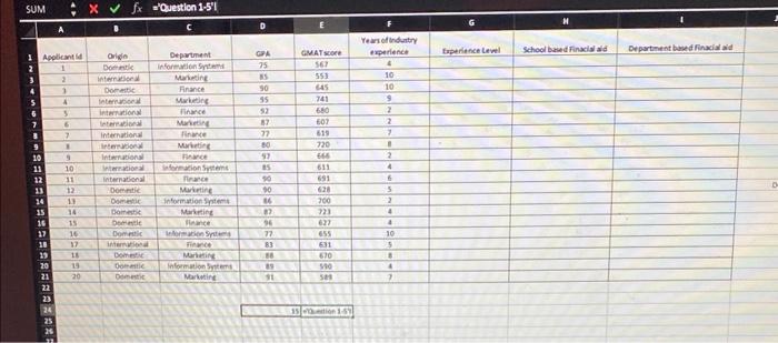 i need the formulas for questions 1-8 Question 4