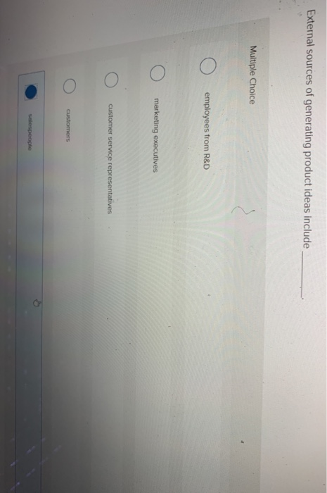 External sources of generating product ideas