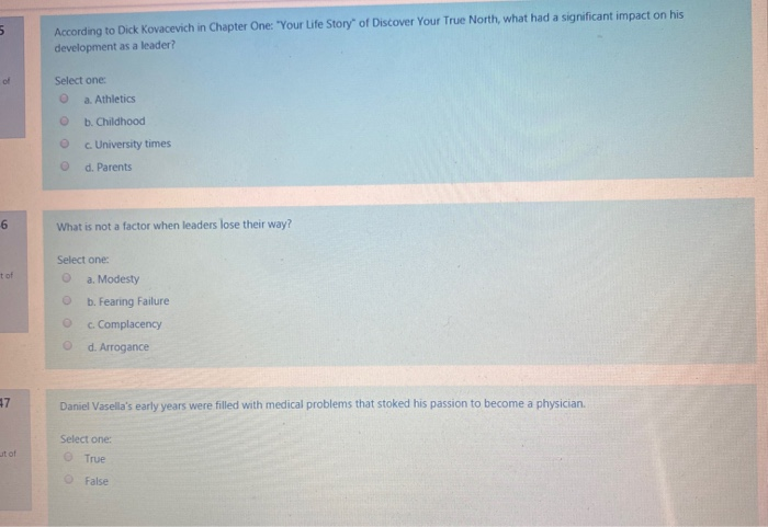 5 According to Dick Kovacevich in Chapter One: