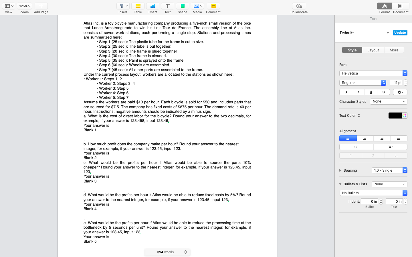 D 125% + View Zoom Add Page Insert Table Chart