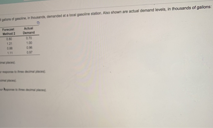 Following are two weekly forecasts made by two