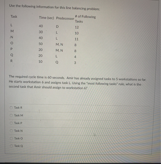 Use the following information for this line