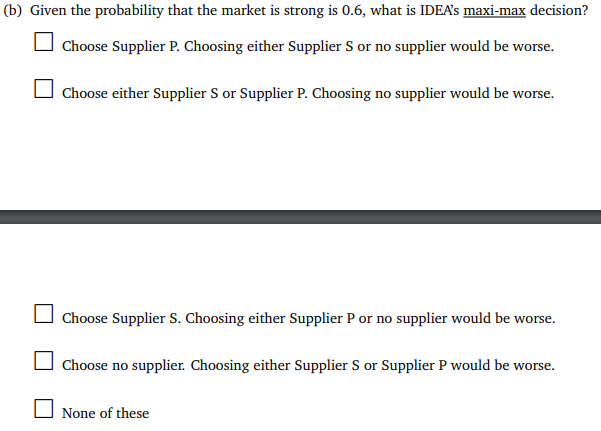 market? strong Problem 1. (24 points) Consider