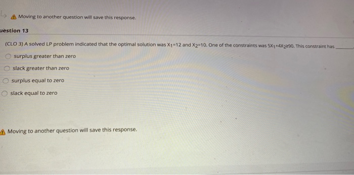 Moving to another question will save this