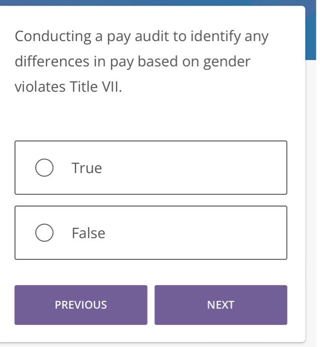 Conducting a pay audit to identify any