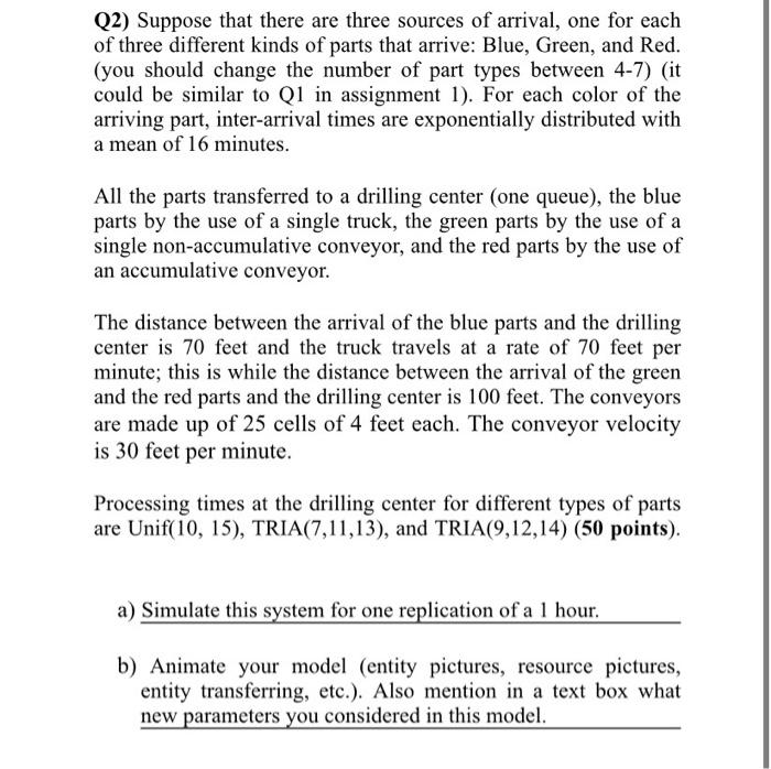 solve step by step in Arena software (1) Parts