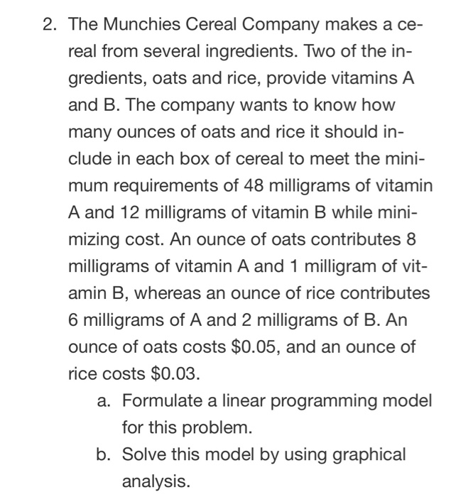 CH 2 - Complete Problem #2 using the following