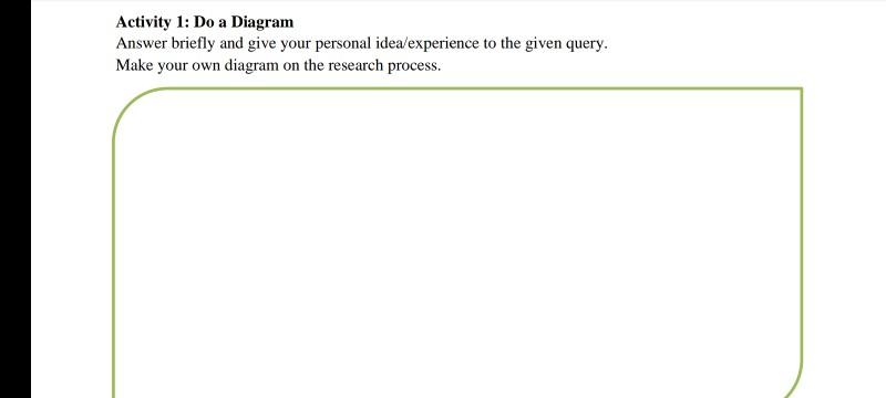 please help me on this. thanks Activity 1: Do a