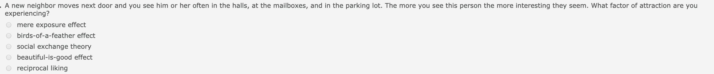 - A new neighbor moves next door and you see him