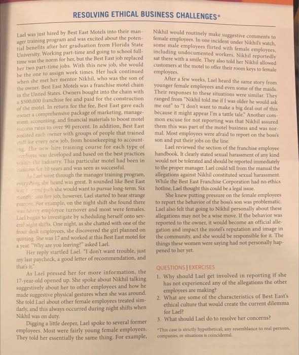 answer questions with one paragraph RESOLVING