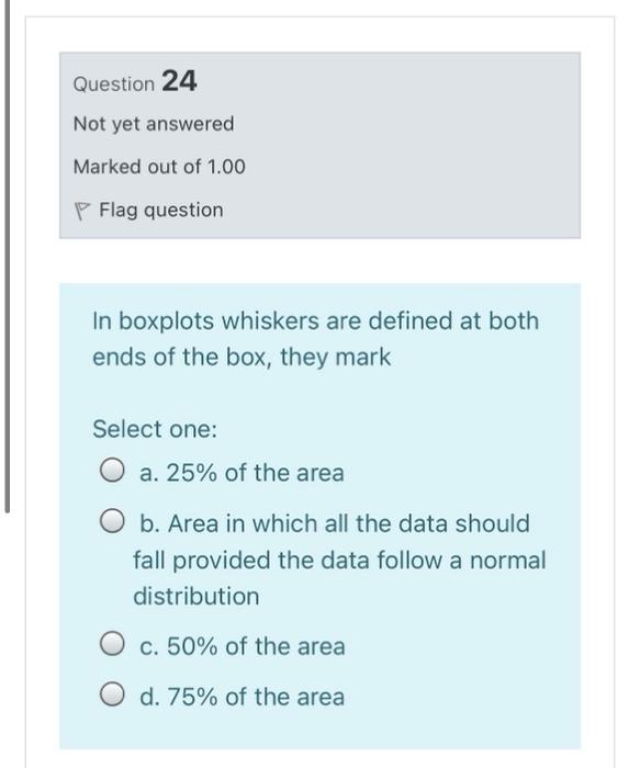 Question 24 Not yet answered Marked out of 1.00 P