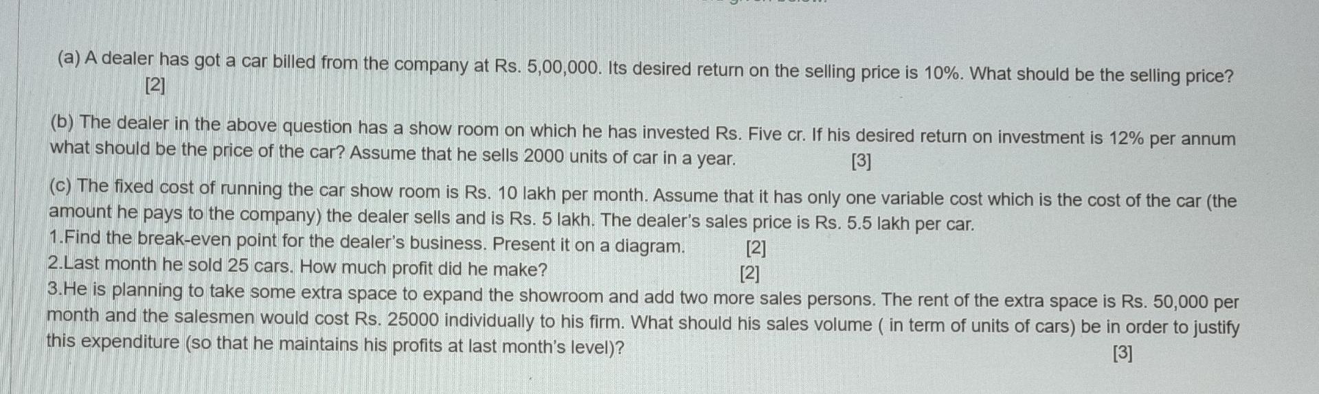 this question is related to marketing. please