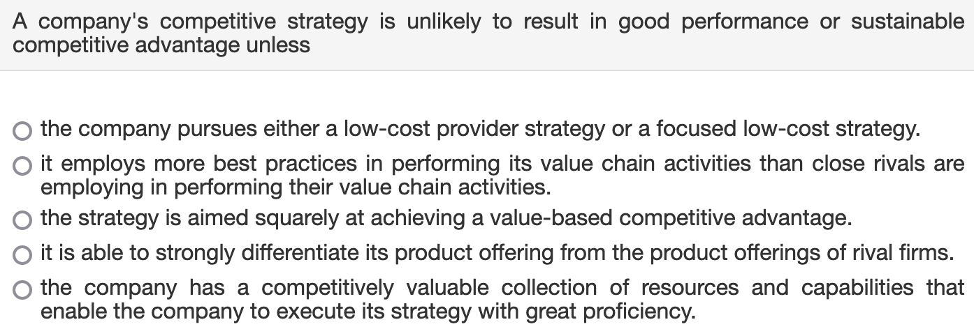 Opportunities to differentiate a company's