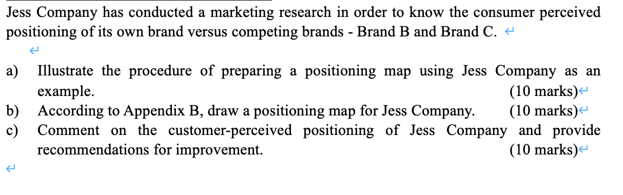 L Appendix A. Jess Company Product Mix Jess