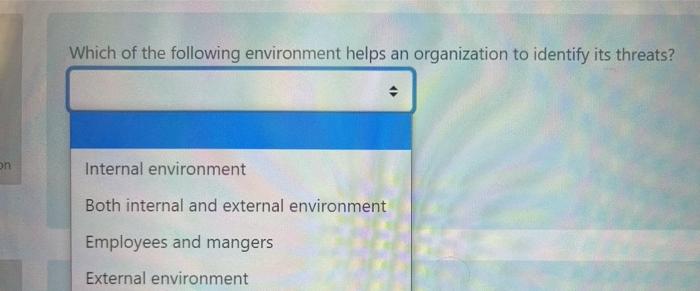 From the following, what type of departmentation