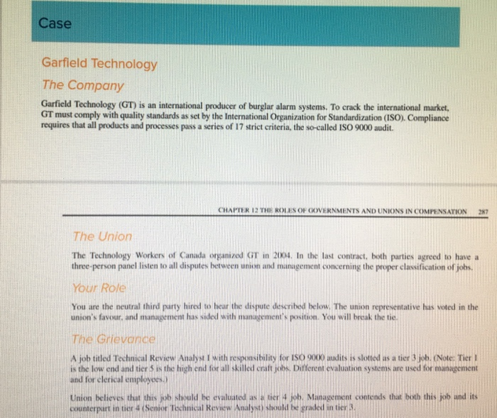 Case Garfield Technology The Company Garfield