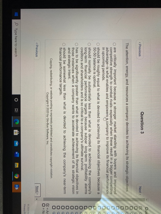 Question 3 < Previous Next  style=