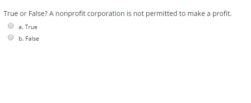 True or False? If you want to retain earnings for
