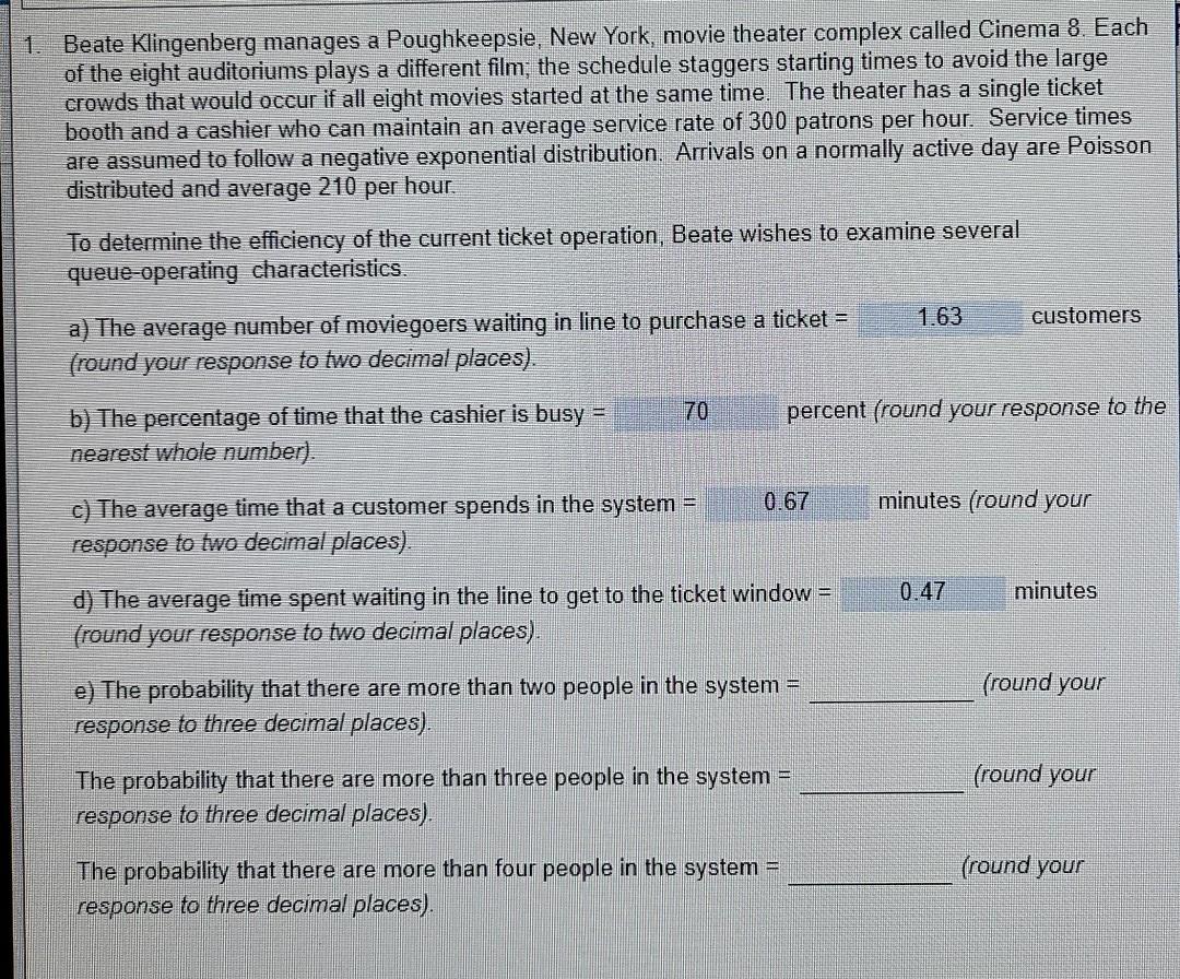Answer rest thanks. 1. Beate Klingenberg manages