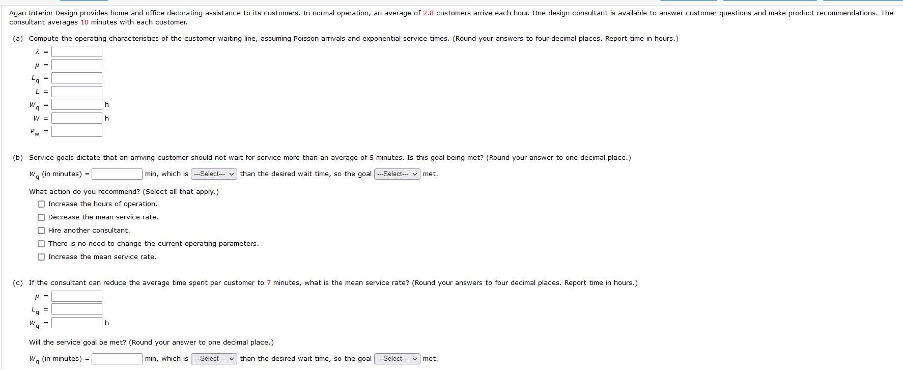 Need help with all answers, please show how you