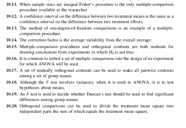 Ture or False. Only need to explain the false